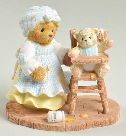 Cherished Teddies Hamilton Exclusives Charlotte And Clay-Dinnertime Is Always  - No Box