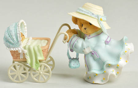 Cherished Teddies Hamilton Exclusives Donna  And Cosette-T's Time To Welcome Y - No Box