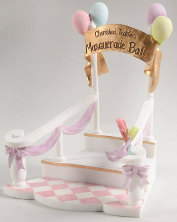 Masquerade Ball-Cherised Teddies Staircase - 2 Pc Set - Boxed