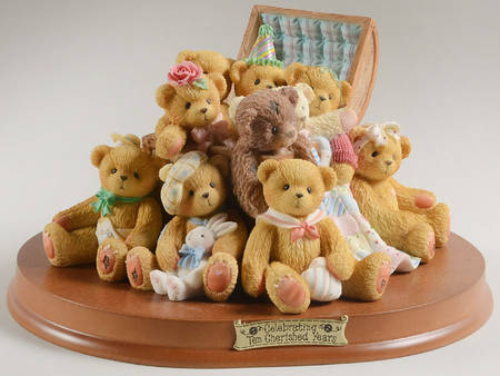 Cherished Teddies Anniversaries Rose Melinda Jacki Christopher & Friends - With Box