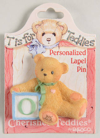 T Is for Teddies Teddie With Block Lapel Pin-0 - No Box