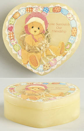 Cherished Teddies Heart Boxes Love Our Surrounds Friendship - No Box