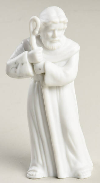 White Bisque Nativity Joseph - No Box