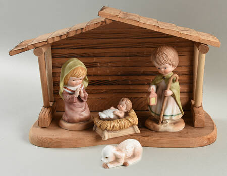 Little Bible Friends Nativity Nativity With Creche Set - Nativity-Set Of 5