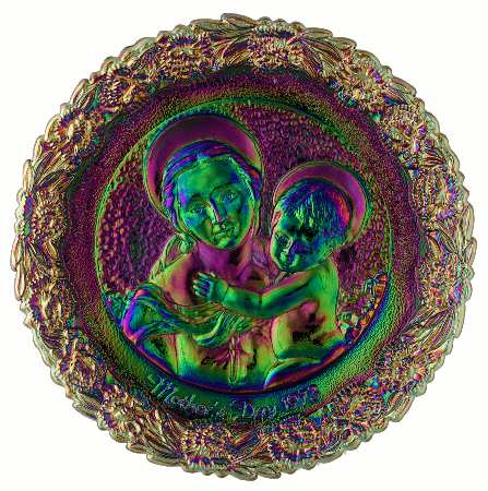 Mother'S Day Plate-Carnival Glass Small Cowper Madonna - Boxed
