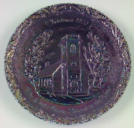 Fenton Christmas Plate-Carnival by Fenton