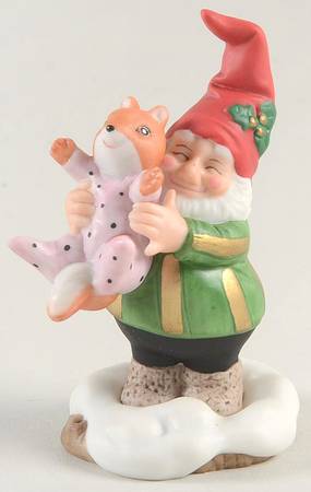 Holiday Hamlet Elf With Baby Squirrel - Boxed