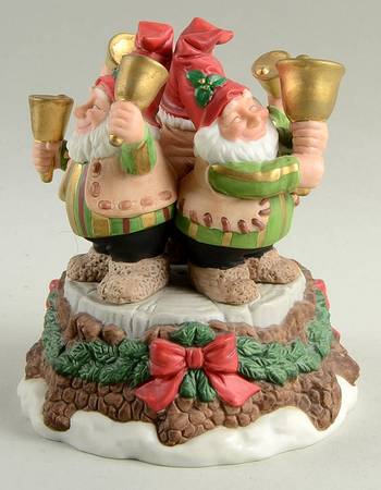 Holiday Hamlet Bell Choir Elves-Musical - With Box 53