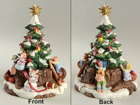 Holiday Hamlet Decorating The School Tree-Lighted - Boxed