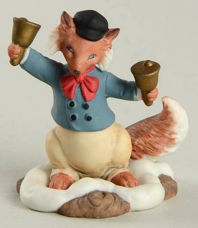 Holiday Hamlet Bell Choir Fox - No Box