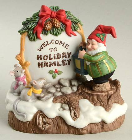 Holiday Hamlet Village Sign - No Box
