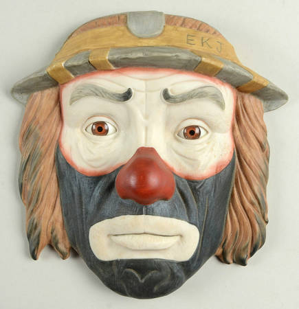 Emmett Kelly Jr-Figurine Wall Plaque-Face - Boxed