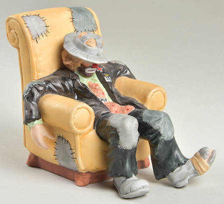 Emmett Kelly Jr-Figurine The Chair - Boxed