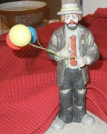 Emmett Kelly Jr-Figurine Balloons For Sale - Boxed