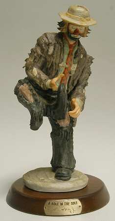 Emmett Kelly Jr-Figurine A Hole In The Sole - Boxed