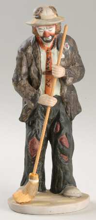 Emmett Kelly Jr-Figurine In The Spotlight-Smooth - No Box
