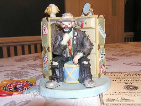 Emmett Kelly Jr-Figurine Send In The Clown - Boxed
