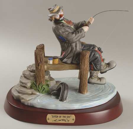 Emmett Kelly Jr-Figurine Catch Of The Day - Boxed