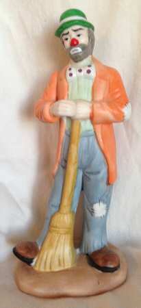 Emmett Kelly Jr-Figurine The Sweeper - Boxed