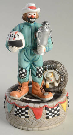 Flambro Musical Figurine Nascar-A Little Bit Of Luck - Boxed