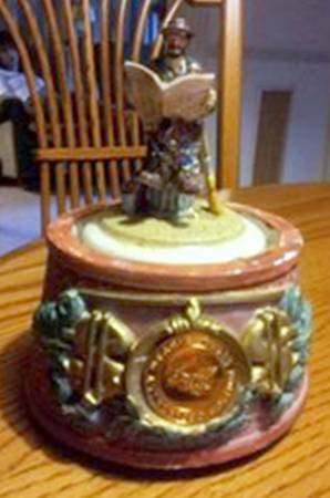 Flambro Musical Figurine Big Business - Boxed