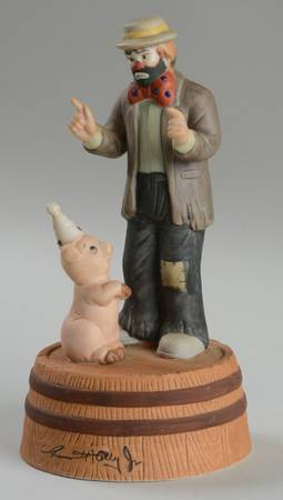 Flambro Musical Figurine A New Act? - No Box