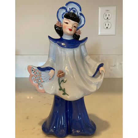 Florence Ceramics Figurine Chinese Girl-Blue - No Box