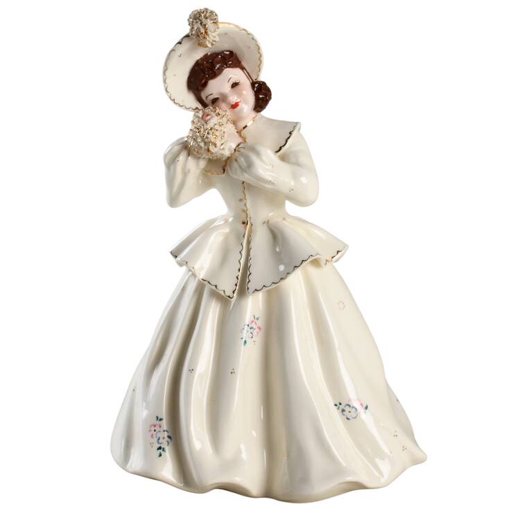 Florence Ceramics Figurine Linda Lou-White - No Box