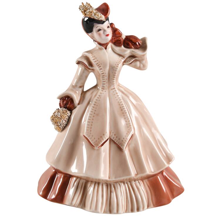 Florence Ceramics Figurine Matilda-Pink/Red - No Box