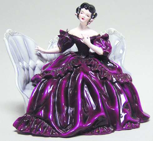 Florence Ceramics Figurine Victoria-Magenta - No Box