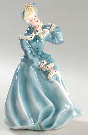 Florence Ceramics Figurine Clarissa-Blue - No Box