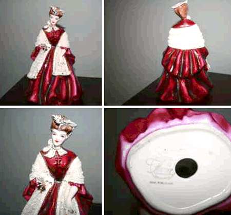 Florence Ceramics Figurine Camille-Red - No Box