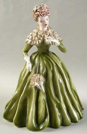 Florence Ceramics Figurine Margaret-Green - No Box
