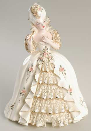 Florence Ceramics Figurine Marie Antoinette-Left Arm Up - No Box