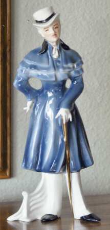 Florence Ceramics Figurine Martin-Blue Coat - No Box