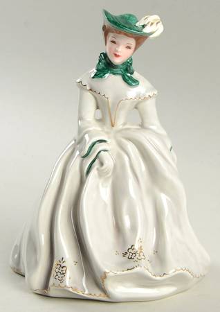 Florence Ceramics Figurine Sue-Gray With Green - No Box