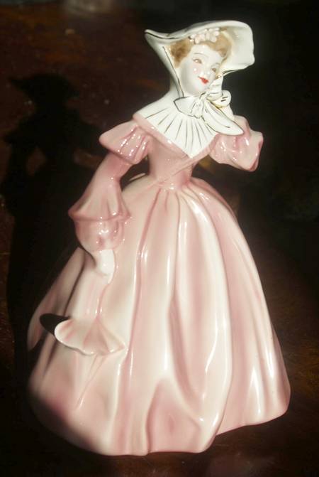 Florence Ceramics Figurine Louise-Pink Dress - No Box