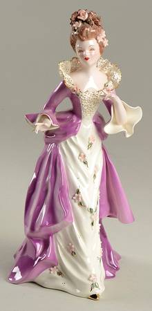 Florence Ceramics Figurine Lady Diana-Lavender Fancy - No Box