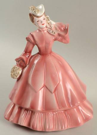 Florence Ceramics Figurine Matilda-Rose Dress - No Box