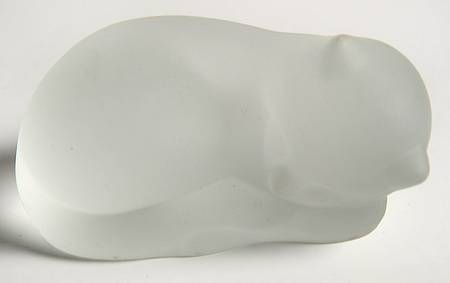 Curio Cabinet Cat Art Nouveau-Crystal - W - 2 3/4" - No Box