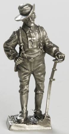 American Military Sculpture Collection Confederate Army Calvary Private - No Box