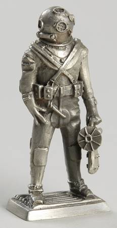American Military Sculpture Collection Us Navy Hard Hat Diver-1944 - No Box