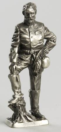 American Military Sculpture Collection Confederate States Cavalry Captain - No Box