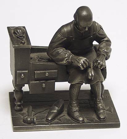 People of Colonial America-Figurine Shoemaker - Boxed