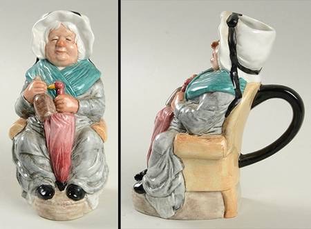 Charles Dickens Toby Jug Mrs Gamp - No Box