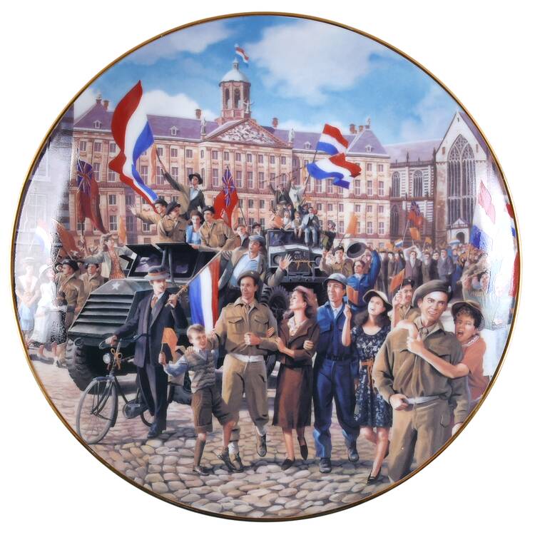 Franklin Mint Plates De Bevrijding - No Box