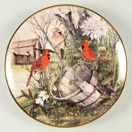 Eakins Songbirds Old Wooden Bucket - No Box