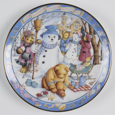 Linda Griffith Teddy Bear Winter by Franklin Mint