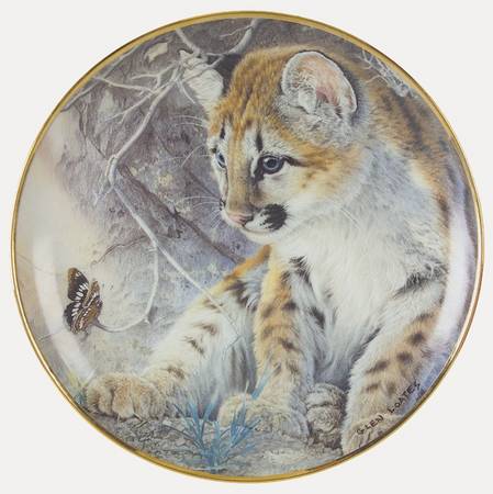 Glen Loates Feline Friends by Franklin Mint