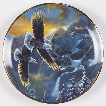 Tom M Crain Eagles On Eagles Wing - No Box